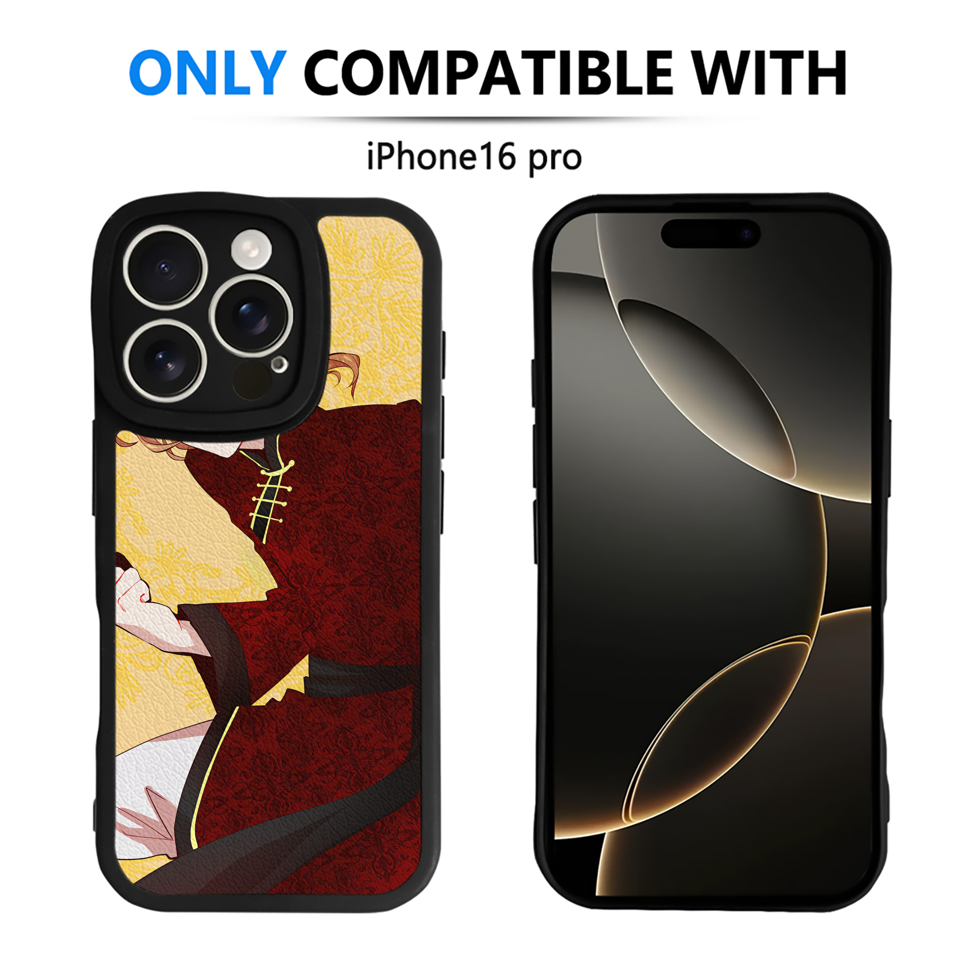 （画像用） 文豪ストレイドッグス Bungo Stray Dogs 【iPhone 16シリーズ対応】シリコンスマホケース（レザー調） 材質：シリコン